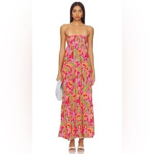 Show Me Your MuMu Vibrant Pink Floral Maxi Dress